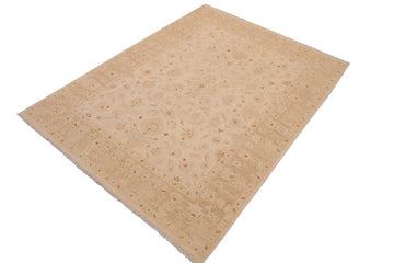 handmade Traditional Kafkaz Chobi Ziegler Beige Lt. Brown Hand Knotted RECTANGLE 100% WOOL area rug 9 x 12